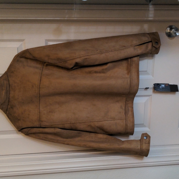 Mens Brown Suede A Collezioni Jacket XXL - Picture 6 of 7